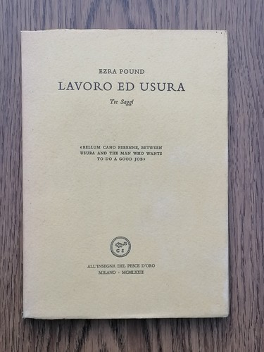 Lavoro usura libro - libro, ezra