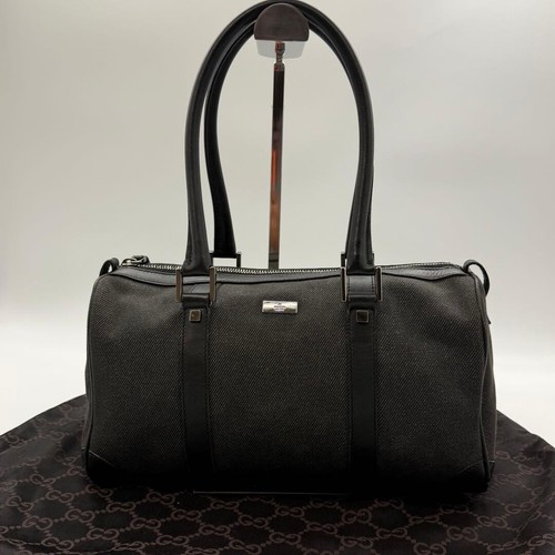 Borsa gucci nera denim pelle - nera,
