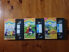 LOTTO 3 VHS GIOCA E IMPARA CON I TELETUBBIES DE AGOSTINI JUNIOR 1996