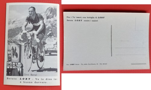 Cartolina gino bartali bevete - gino,
