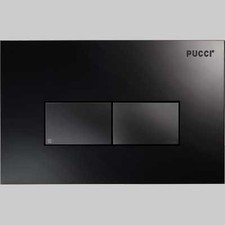 PLACCA DI COMANDO ECO LINEA ACRILICO DOPPIO TASTO  Nero Lucido     PUCCI