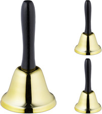 Campanella a Mano, Set Da 3 Campane Da Reception, Accessori Slitta Babbo Natale,