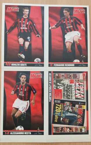 Lotto cartoline forza milan - cartoline,