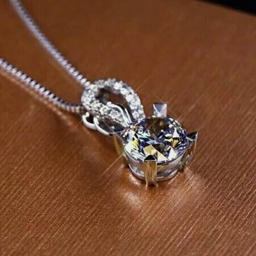 Collana solitario con diamanti