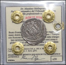 Aquileia ​​​​​​​Imitazione frisacense Denaro Monete medievali XII secolo Rara