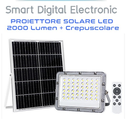 Faro led solare - led, pannello
