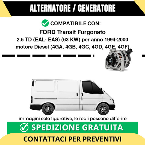 Alternatore ford transit - ford,