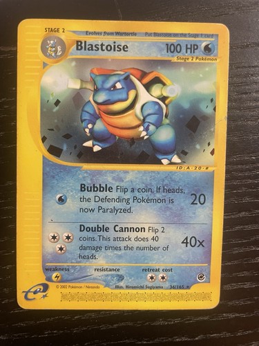 Carta pokemon blastoise set - pokemon,