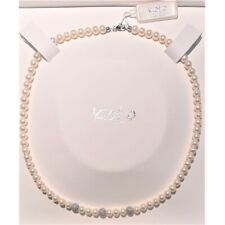 Collana Donna Kioto 198BS In Perle Di Acqua Dolce E Sfere In Oro Bianco