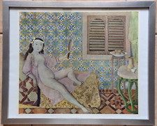 Litografia a colori nudo