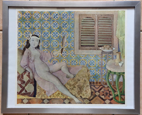 Litografia colori nudo - litografia, a