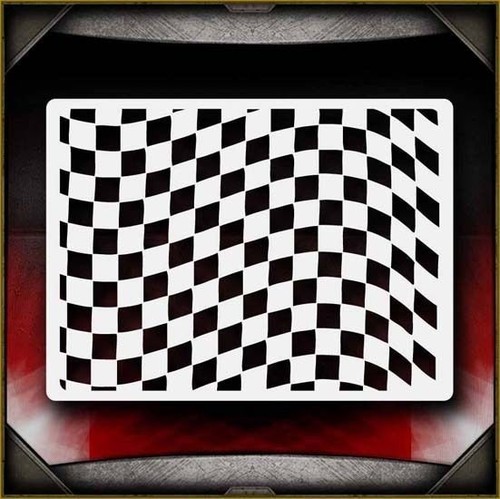 Waving checkers aerografo - checkers, 2
