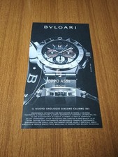 BULGARI DIAGONO CALIBRO 303 CHRONOGRAPH WATCH AD PUBBLICITA