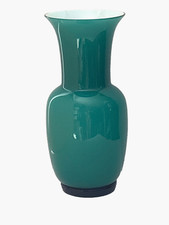 Raro vaso in vetro con cassa