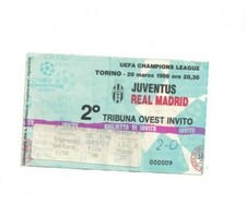 249. BIGLIETTO CHAMPIONS LEAGUE JUVENTUS- REAL MADRID 1996