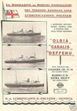 PUBBLICITA' 1930 OLBIA CARALIS
