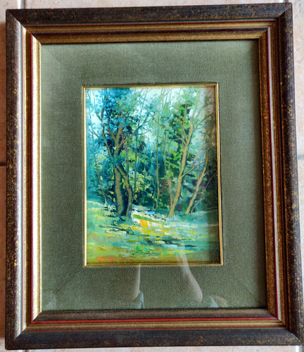 Dipinto olio lastra - dipinto, di