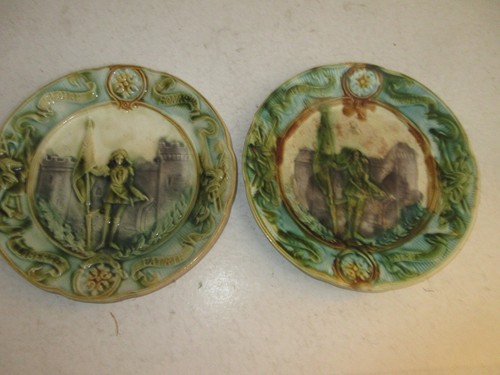 Lot assiettes barbotines - lot,