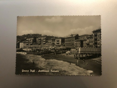 Cartolina genova pegli - genova,