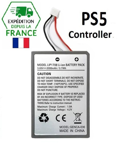 Batterie manette ps5 dualsense - manette,
