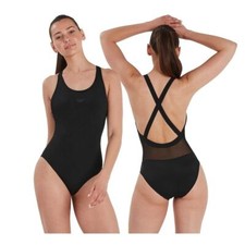 Speedo Donna Eco Endurance + Power Cross X-Back Costume da Nuoto Nuovo con etichette