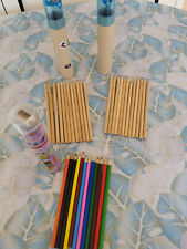 36 COLORI SCUOLA PASTELLI COLORATI IN LEGNO NON GIOTTO 3 TUBI CON TEMPERAMATITE