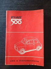 Libretto Uso Manutenzione Fiat 500 XXIII Edizione Maggio 1965