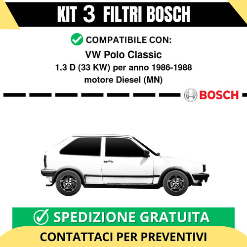Kit bosch filtri tagliando - kit,