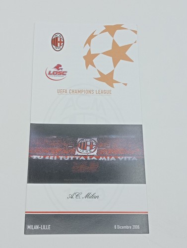 Menu ufficiale milan lille - menu',