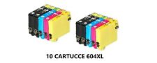 10 CARTUCCE 604XL PER EPSON WF-2910 WF-2950 WF-2930 XP-2200 XP-4200 Compatibili