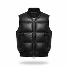 Giubbotto uomo pelle nero