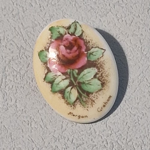 Spilla rosa ceramica - , scrupoli