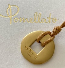 Pomellato Collana Ciondolo Talismano Moneta Giapponese Oro Giallo 18kt Massiccio