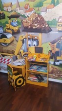cameretta bambini JCB composta da letto, scrivania e libreria
