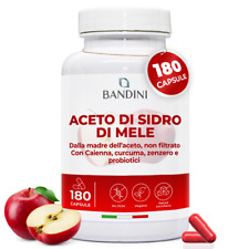 Bandini® Aceto di Sidro di Mele Complex 1860mg Alta Concentrazione, 180 Capsule