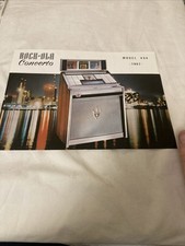 Rock- Ola 434 - Concerto Juke Box Advert / Flyer Original - A4