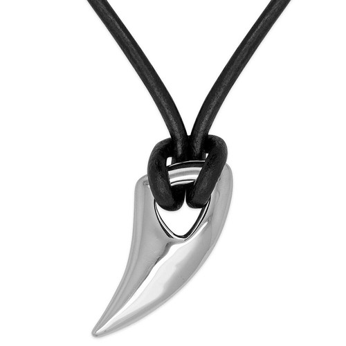 Collana pelle surfista con - pelle,