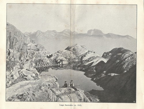 Stampa antica lago sucotto - lago,