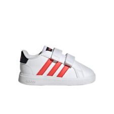 ADIDAS SNEAKERS JUNIOR GRAND COURT 2.0 CFI IG2558 BIANCO ROSSO in PELLE