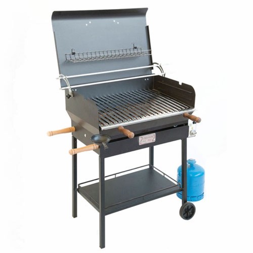 Barbecue gas con pietra - a,