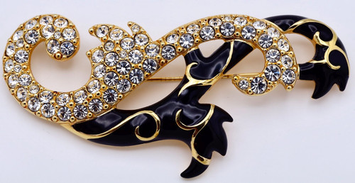 Spilla vintage swarovski - spilla,