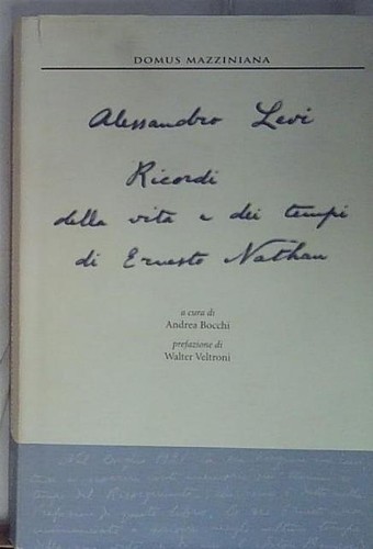 Alessandro levi ricordi della - alessandro,
