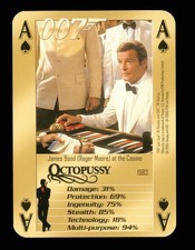 1 x playing card 007 Bonds