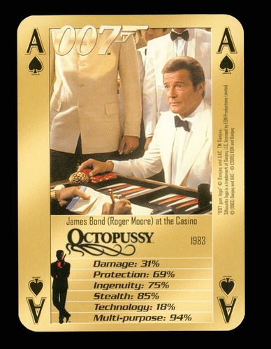 Playing card 007 bonds - card,