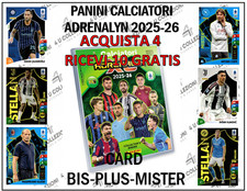 PANINI CALCIATORI ADRENALYN 2025-26 2026 BIS PLUS MISTER  PRENDI 4 + 10 GRATIS