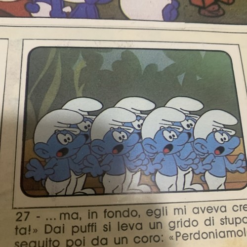 Figurina puffi album - figurina,