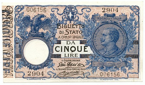 Lire biglietto stato - lire,