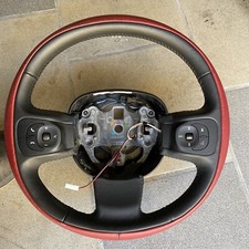 Volante in pelle bicolore