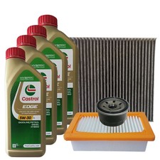 Kit Tagliando Smart 453 1.0 Benzina Dal 2014 Renault Twingo Filtri 4Olio Castrol
