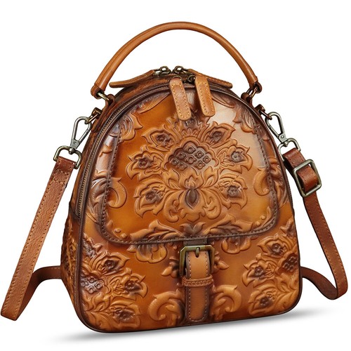 Borsa zaino vera pelle - e,